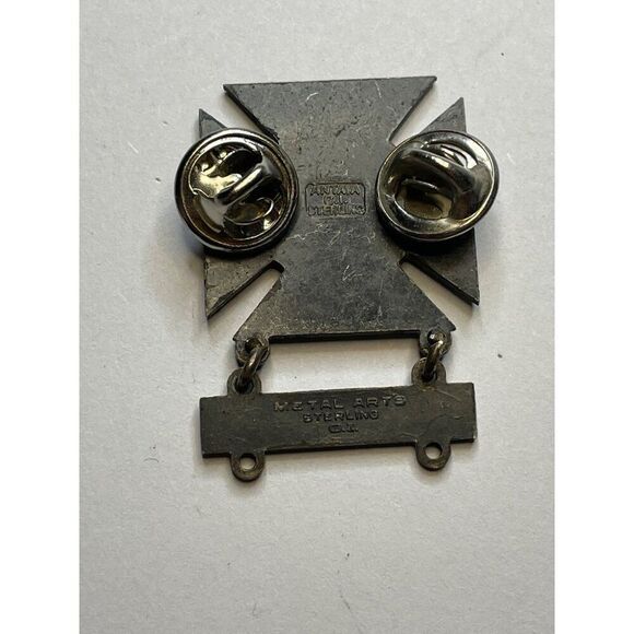 Vintage Sterling Silver Rifle Marksmanship Badge Pin GI Antaya - Picture 5 of 7